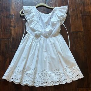 Tularosa White Ruffled Dress Sundress